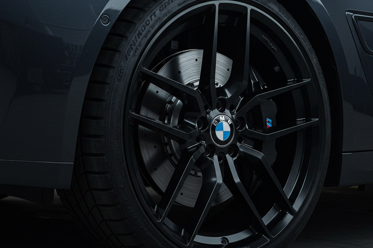 Zijn zwarte velgen gepoedercoat